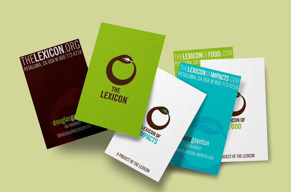 The Lexicon business cards design by Digges Design