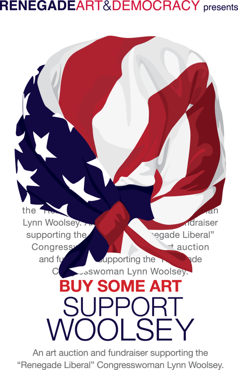 American flag bandana art by Digges Design