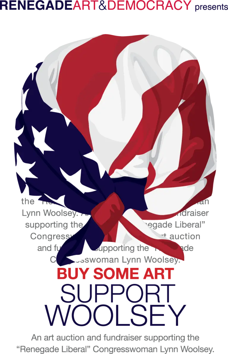 American flag bandana art by Digges Design