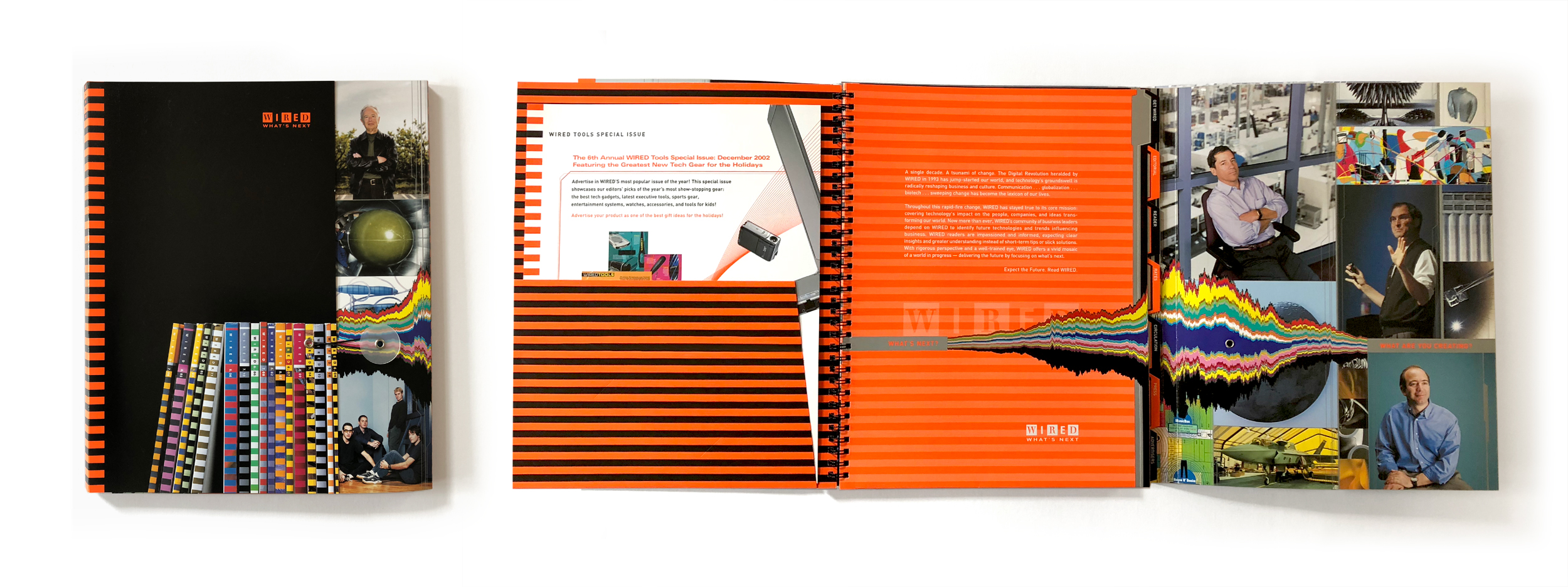 colorful media kit for Wired Magazine by Digges Design